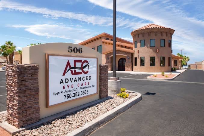 Advanced Eye Care building and sign at 506 W Aten Rd, Imperial